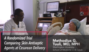 Screenshot from A Randomized Trial Comparing Skin Antiseptic Agents at Cesarean Delivery