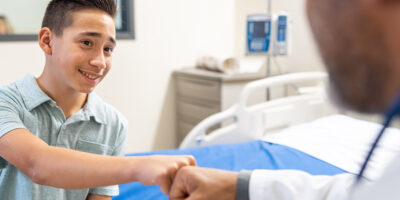 Doctor exam for a 12 year old boy